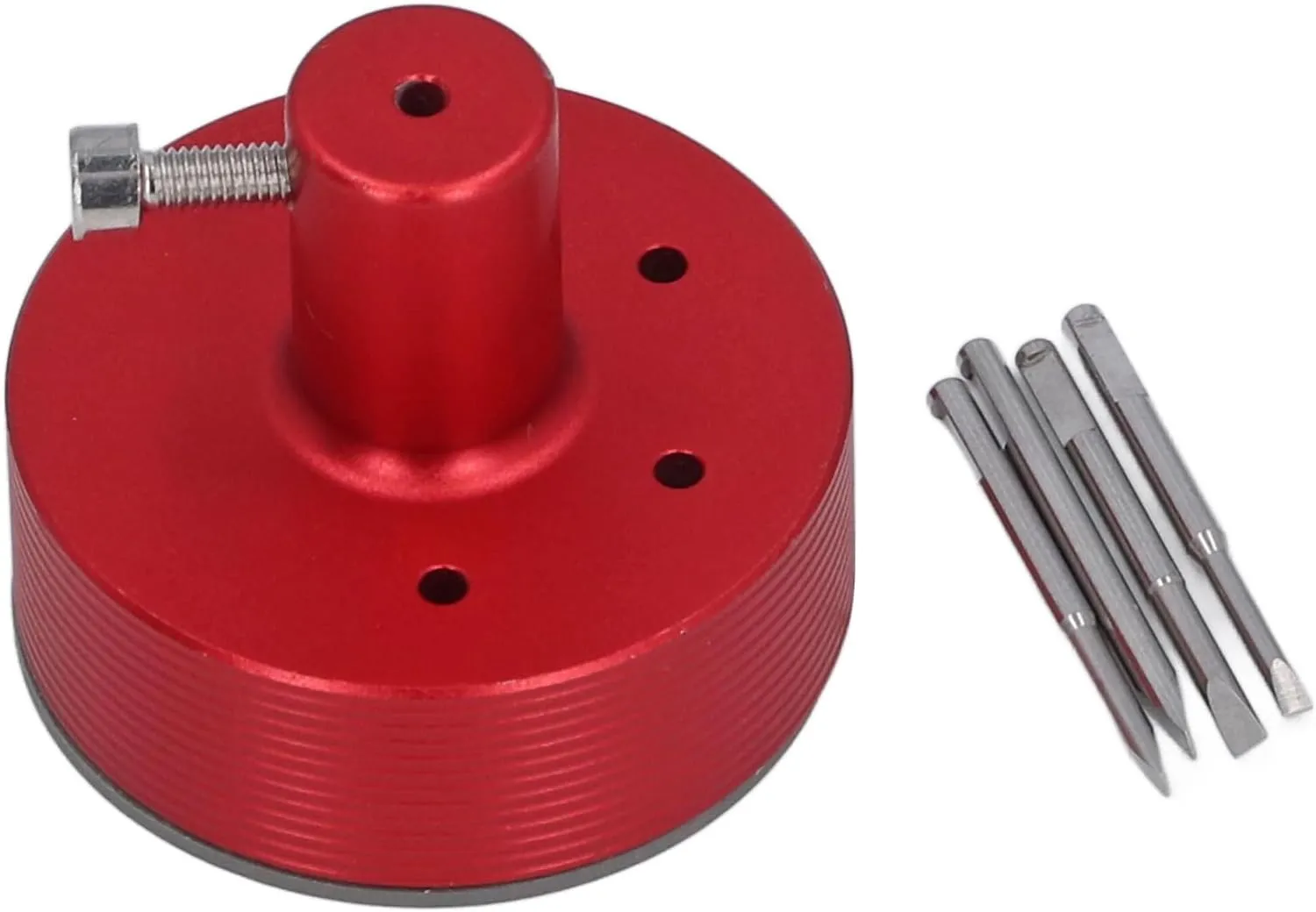 Watch Band Strap Removal Tool Kit with Slip Base and 4pcs Slotted Heads for Watch Bracelet Adjustment and Repair