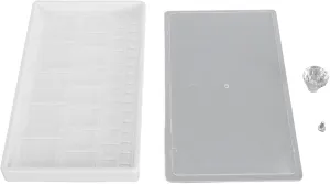 Watch Parts Storage Box Acrylic Multi Compartments Tray for Watchmakers Enthusiasts, Clear View Durably Material, Compact Size 22x12x2cm
