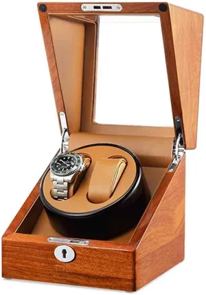 Watch Winder Automatic Ultra Quiet Single Head 2 0 Rotate Motor Box Turn Table Device Mechanical Watches Winding Box Gift,