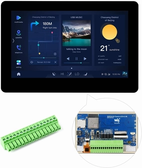 Waveshare ESP32-S3 4.3inch Capacitive Touch Display Development Board B, 800×480 Resolution, 5-Point Touch, 32-Bit LX7 Dual-Core Processor, Up to 240MHz Frequency, with Onboard Antenna