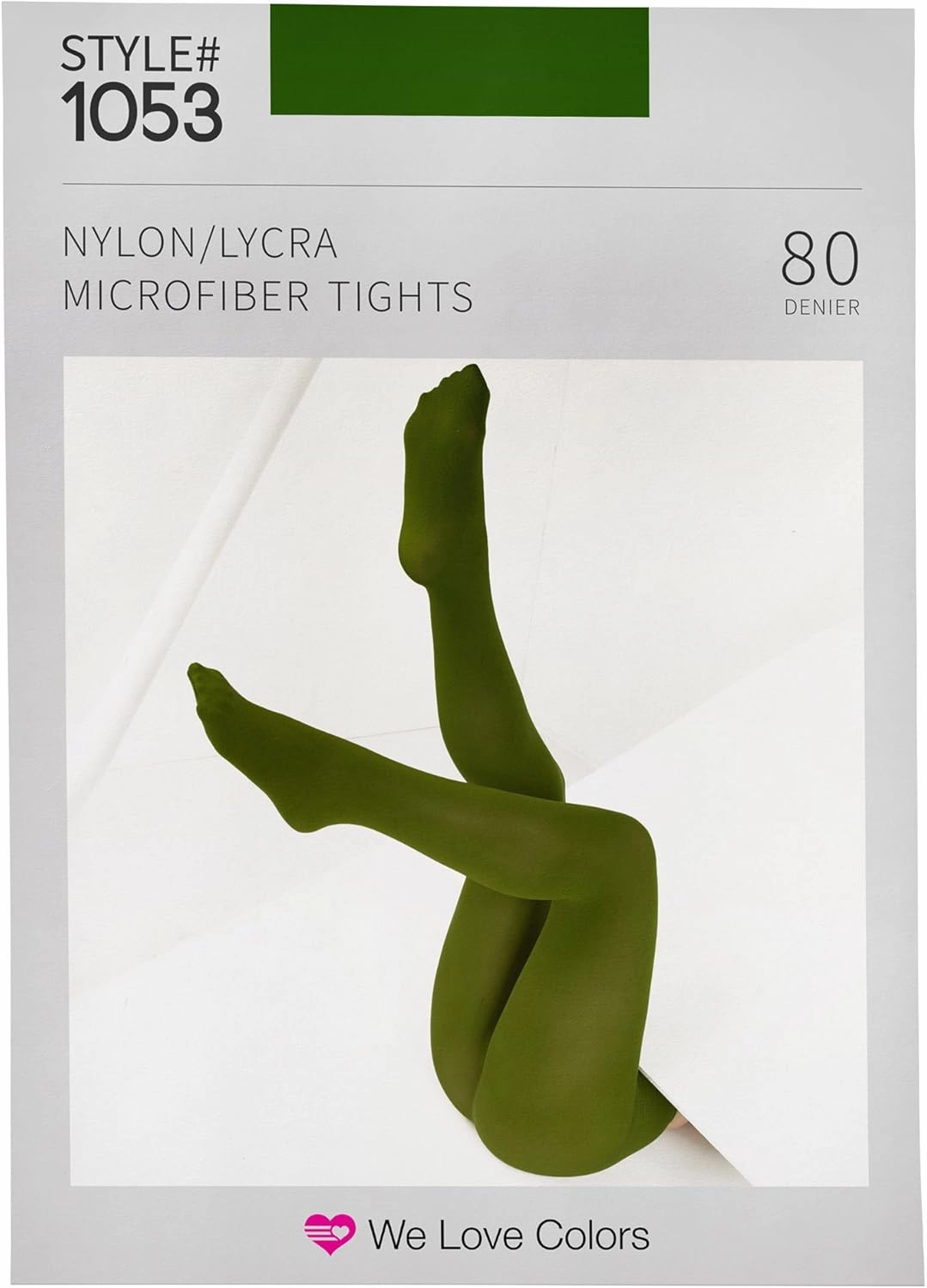 we Love Colors Microfiber Tights – Opaque, Soft Pantyhose – Regular & Plus Sizes Stretch Fit