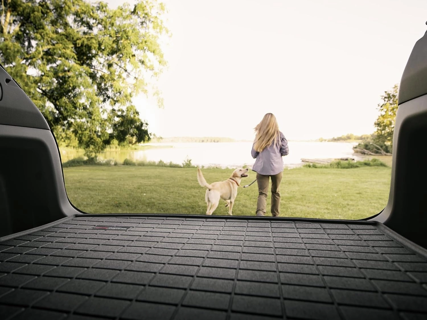 WeatherTech Cargo Trunk Liner for Hyundai Santa Fe Hybrid & Plug-in Hybrid - Behind 2nd Row (421415) Grey
