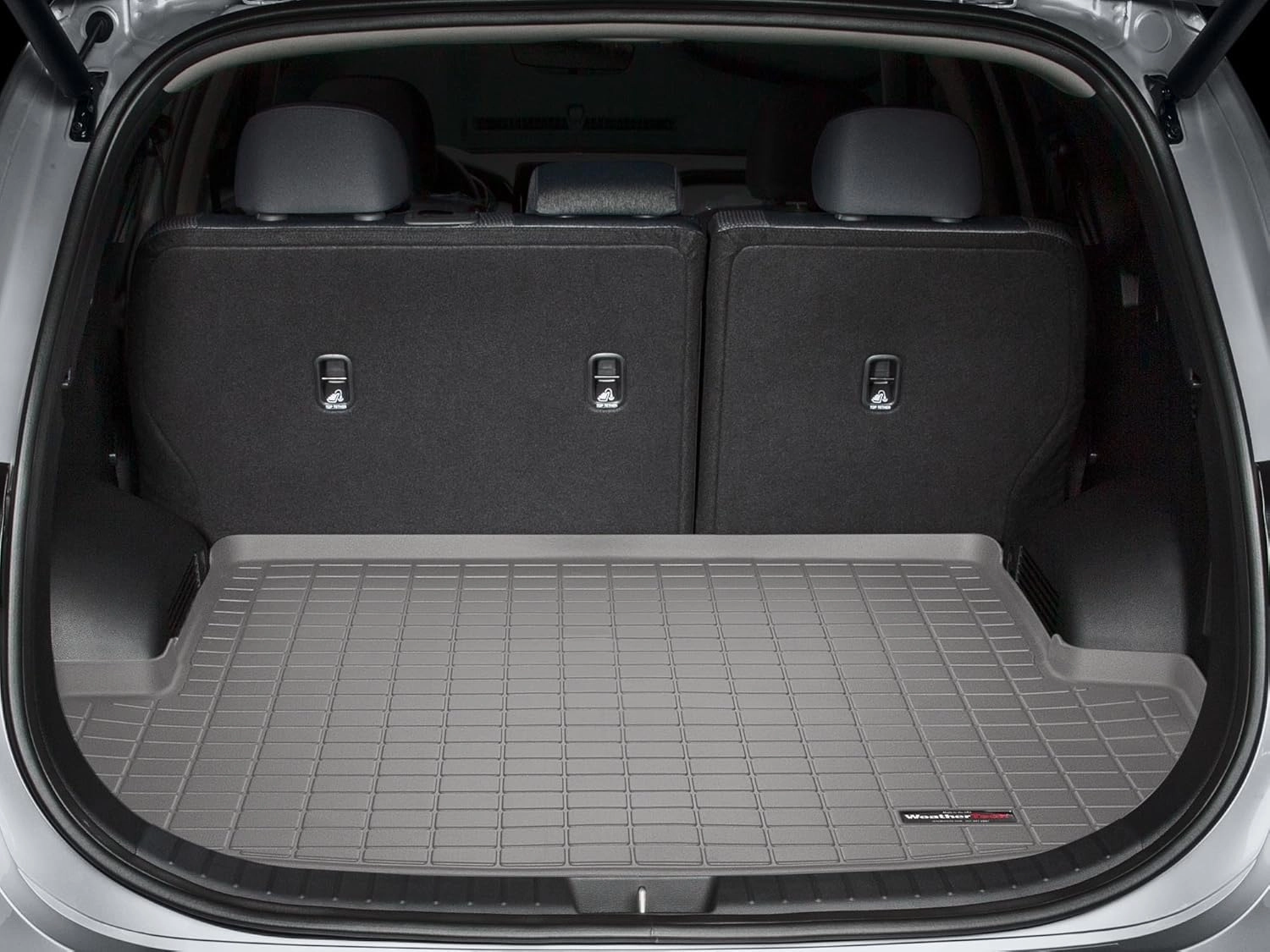 WeatherTech Cargo Trunk Liner for Hyundai Santa Fe Hybrid & Plug-in Hybrid - Behind 2nd Row (421415) Grey