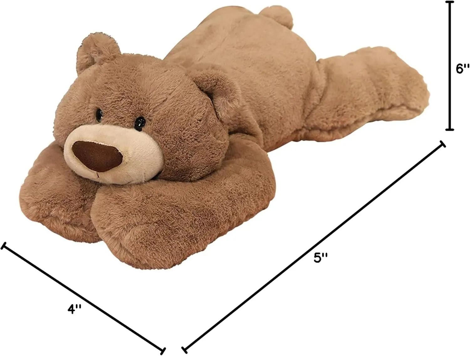 Weighted Stuffed Animals, Weighted Bear Stuffed Animal Toy Cute Brown Bear Plush Pillow Weighted Plush Animals Toy, 11.8"