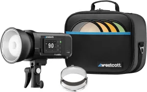 Westcott FJ400 II Touchscreen Strobe with FJ Pro AC/DC Battery (400Ws) TTL HSS AC/DC Powered 550  Full Power Flashes (US/CA Plug)