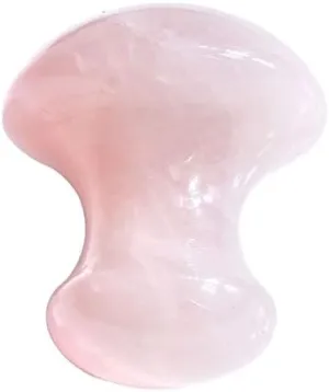 Wholesale Rose Quartz Mushroom Jade Roller Jade Stone Face Massage Tool for Human Beauty