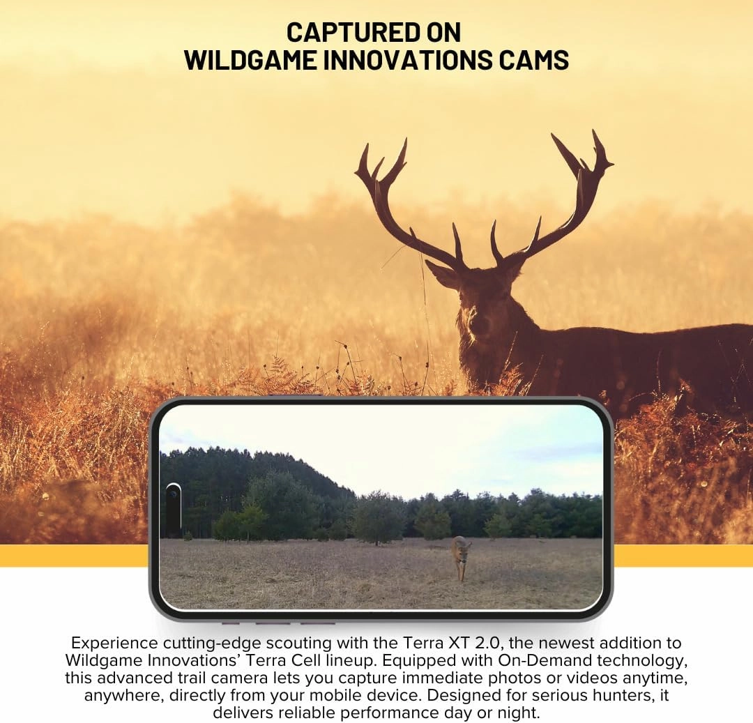 Wildgame Innovations Terra XT 2.0 24MP Cellular Camera with 720p Video (Gray) Bundle with 32GB Memory Card and Card Reader (3 Items)