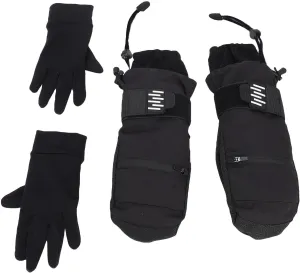 Winter Gloves, Aramid Fiber Ski Gloves Thermal Warm Liner Rainproof for Cold Weather for Men (M)