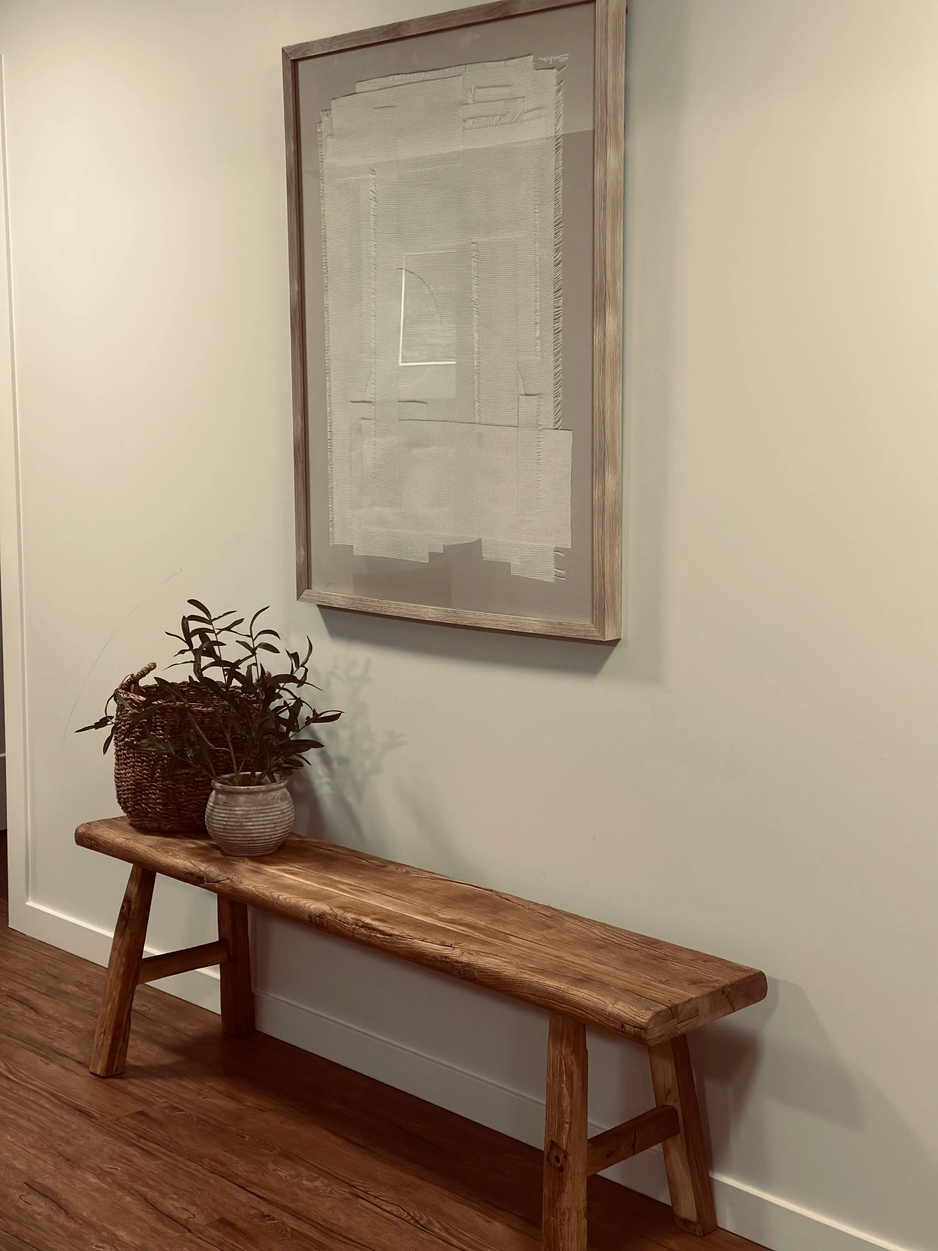 Wooden Bench 67 in, Natural