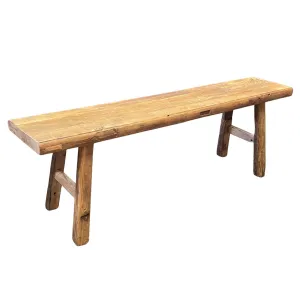 Wooden Bench 67 in, Natural