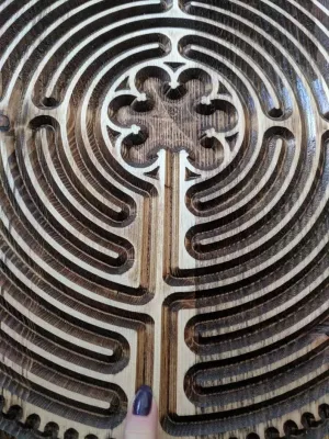 Wooden Meditation Finger Labyrinth Tool (Small)