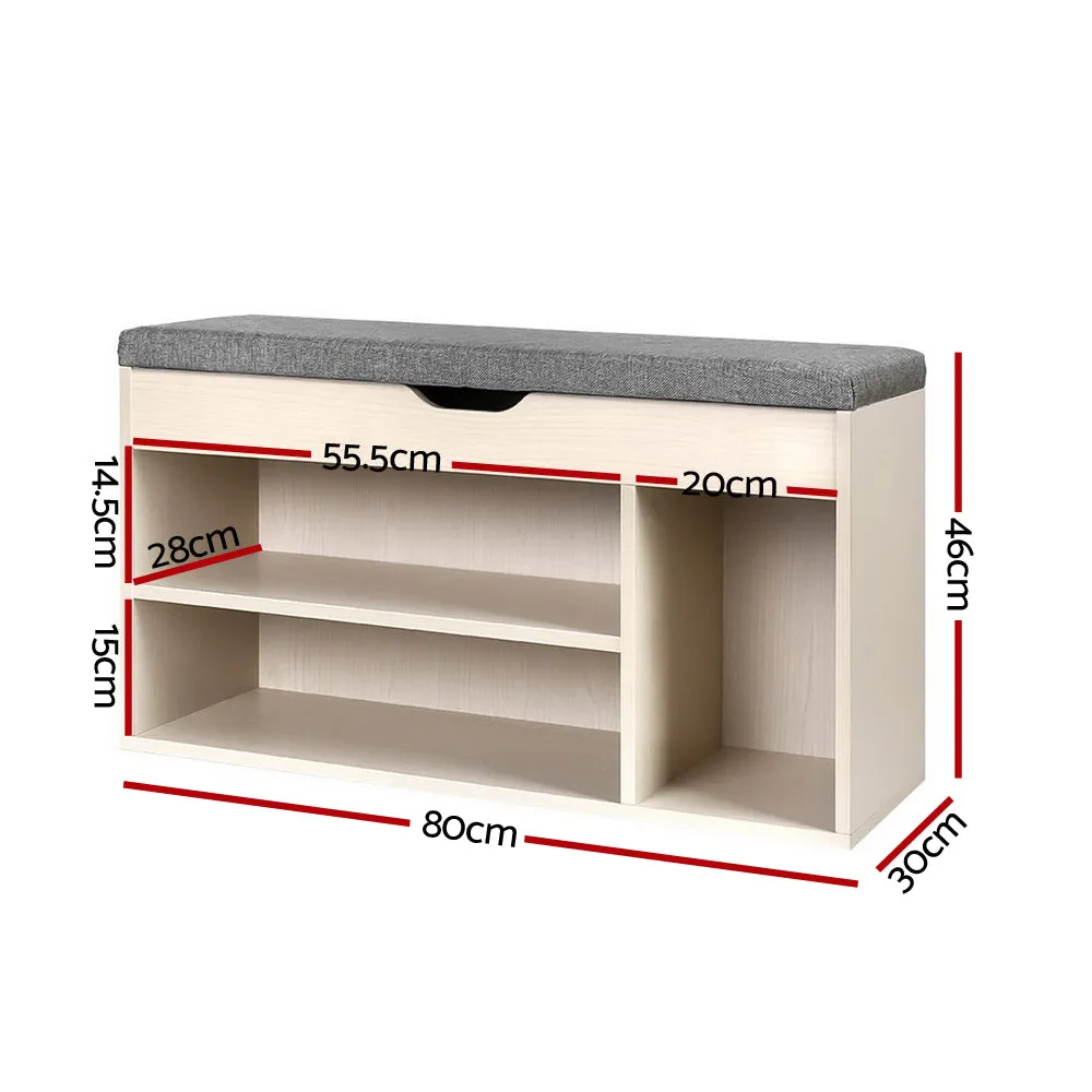 Wooden Shoe Organizer - Natural
