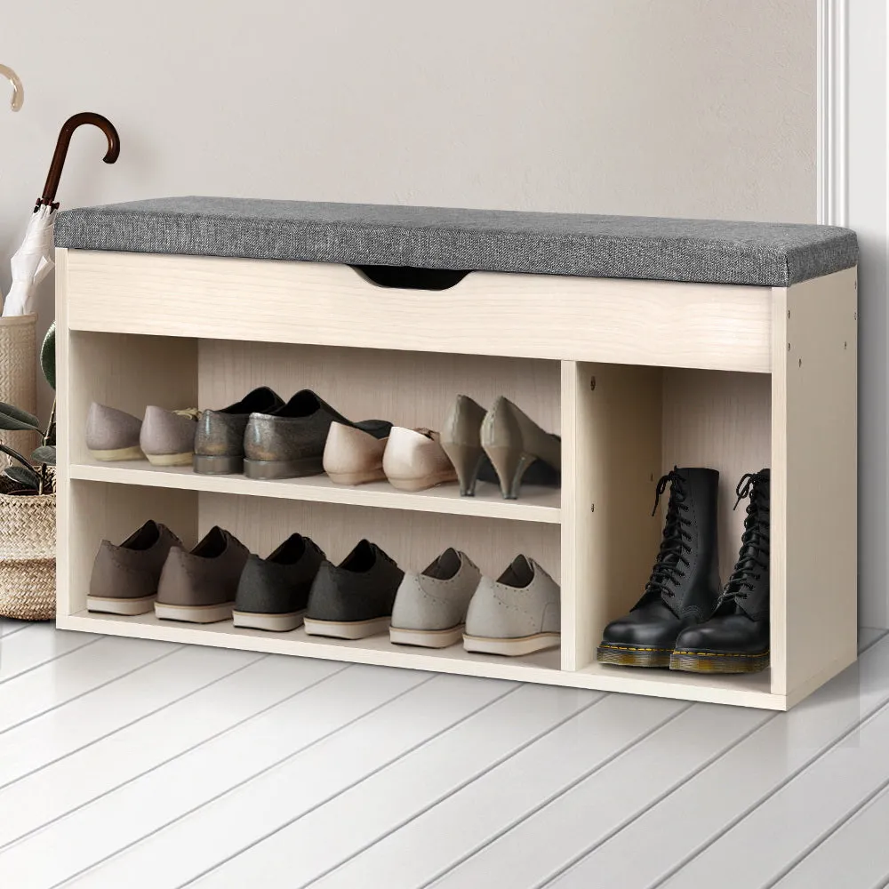 Wooden Shoe Organizer - Natural