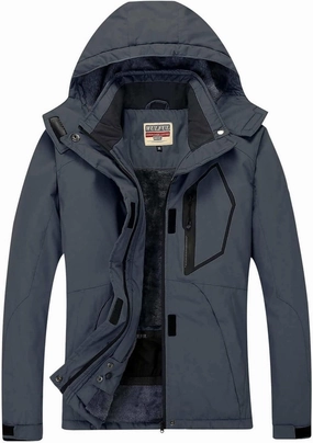 WULFUL Women’s Waterproof Snow Ski Jacket Mountain Windproof Winter Coat with Detachable Hood