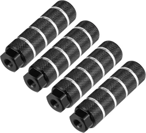 X AUTOHAUX 4pcs Aluminum Alloy Rear Foot Pegs Footrests Universal for BMX MTB Bike Bicycle Fit 3/8 Inch Axles