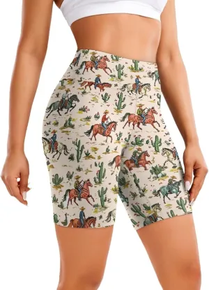 Xhuibop Biker Shorts Women Tummy Control Workout Shorts High Waist Yoga Shorts Seamless Running Shorts Gym Shorts Womens