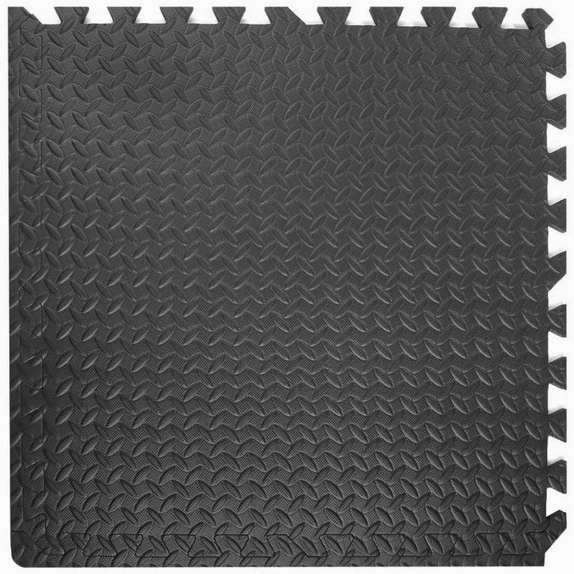 Xspec 3/8" Thick 100 sq. ft. Interlocking Gym EVA Foam Floor Mats (24" x 24", 25 pcs)