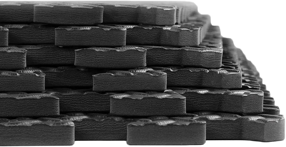 Xspec 3/8" Thick 100 sq. ft. Interlocking Gym EVA Foam Floor Mats (24" x 24", 25 pcs)