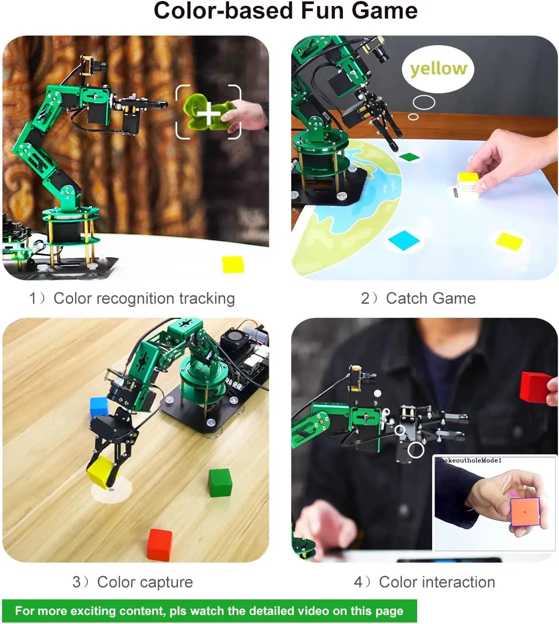 Yahboom Robot Arm for Jetson Nano 4GB 6-DOF AI Robotic Hand for Adults App Controlled ROS Programmable Open Source Robotics with Camera Visual Identity (with Jetson Nano B01)