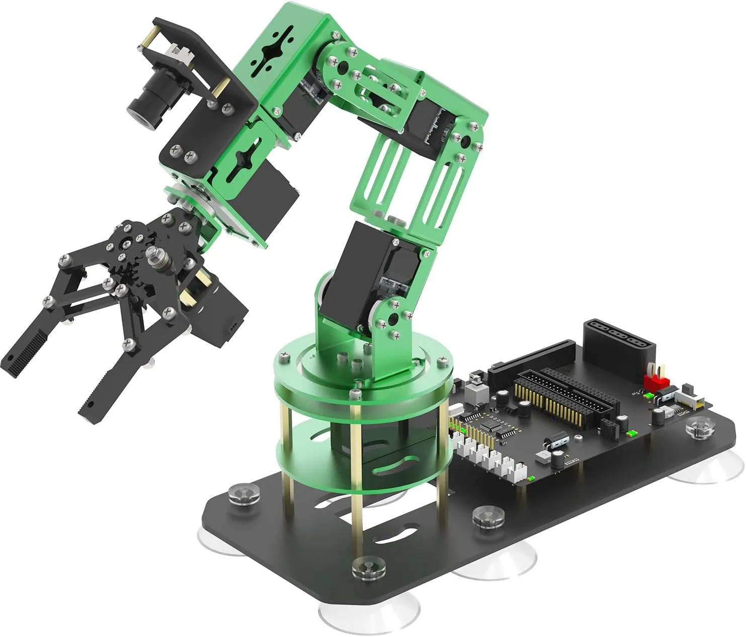 Yahboom Robotic Arm Kit with Raspberry Pi5 16GB RAM Python AI Electronic DIY Robot Building with Camera for Adults OpenCV (RPI-DOFBOT-Pi 5-16GB)