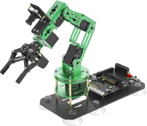 Yahboom Robotic Arm Kit with Raspberry Pi5 16GB RAM Python AI Electronic DIY Robot Building with Camera for Adults OpenCV (RPI-DOFBOT-Pi 5-16GB)