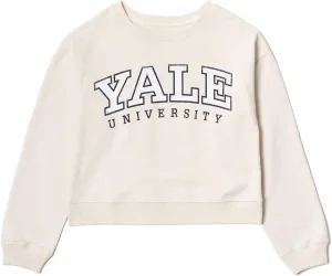 Yale University Girls Fleece Sweatshirt Crop Top Little Kid to Big Kid