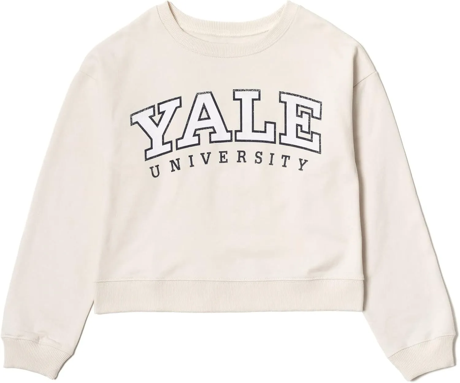 Yale University Girls Fleece Sweatshirt Crop Top Little Kid to Big Kid