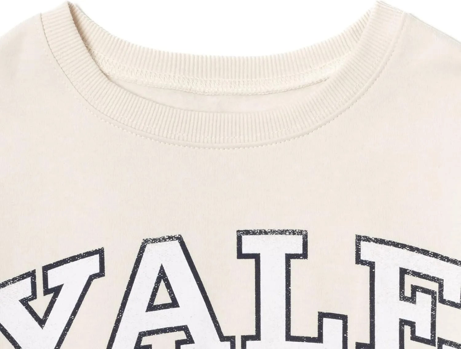 Yale University Girls Fleece Sweatshirt Crop Top Little Kid to Big Kid