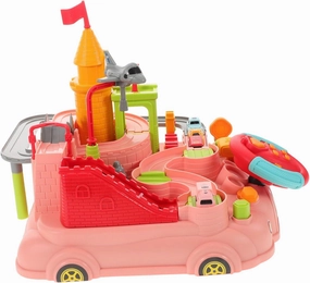 YARNOW 1Set Car Racing Adventure Track for Fun Set with Cars Interactive Parking Unisex Play for Boys and Ages Safe Construction