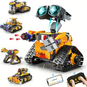 Yerloa 673PCS Robot Toys for 8-12 Year Old Boys Gift, 5 in 1 Robotics for Kids 8-13, App & Remote Control Robot Building Set, STEM Toys for Boys Age 8-14, Science Kit Birthday Gift for 8 9 10 11 12 