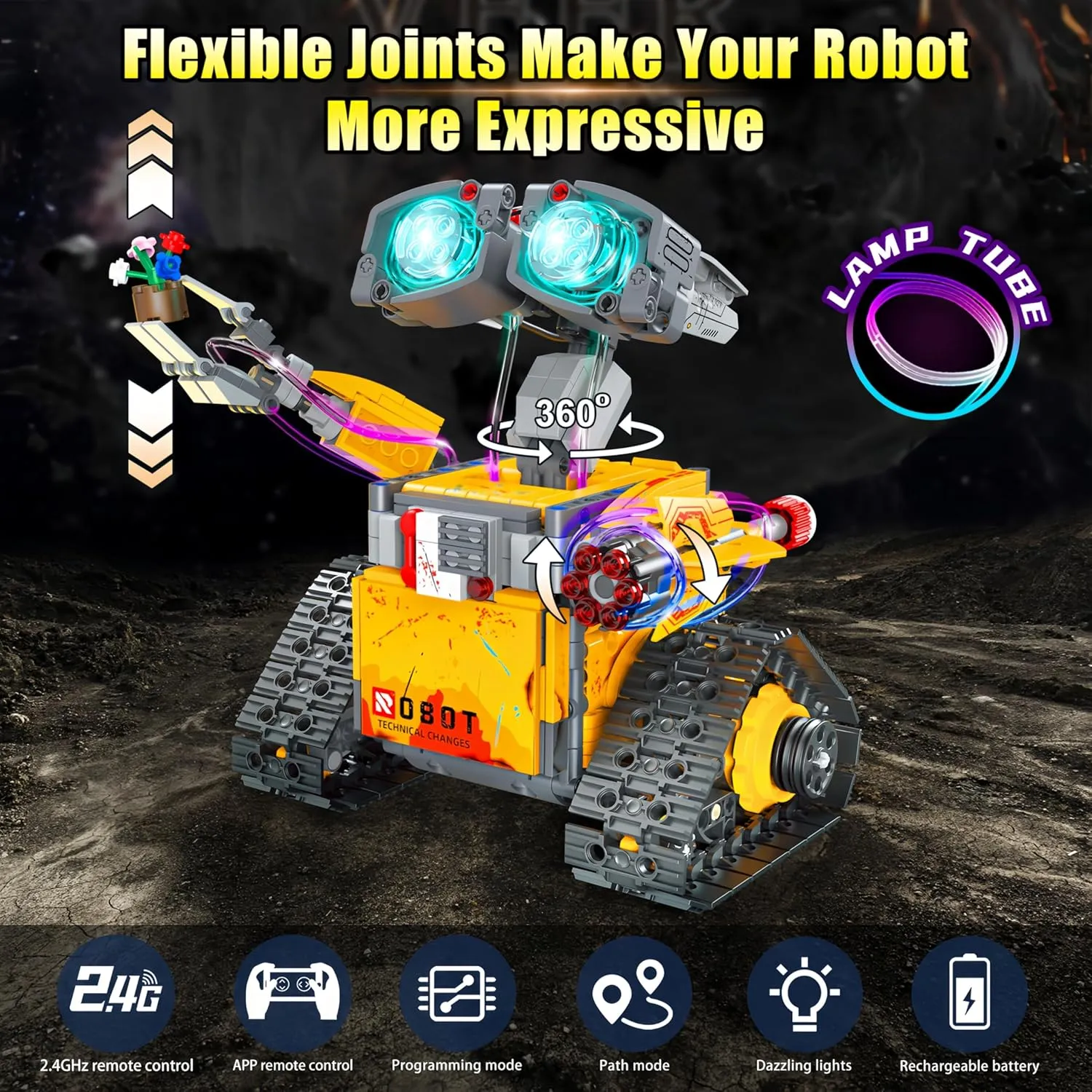Yerloa 673PCS Robot Toys for 8-12 Year Old Boys Gift, 5 in 1 Robotics for Kids 8-13, App & Remote Control Robot Building Set, STEM Toys for Boys Age 8-14, Science Kit Birthday Gift for 8 9 10 11 12 