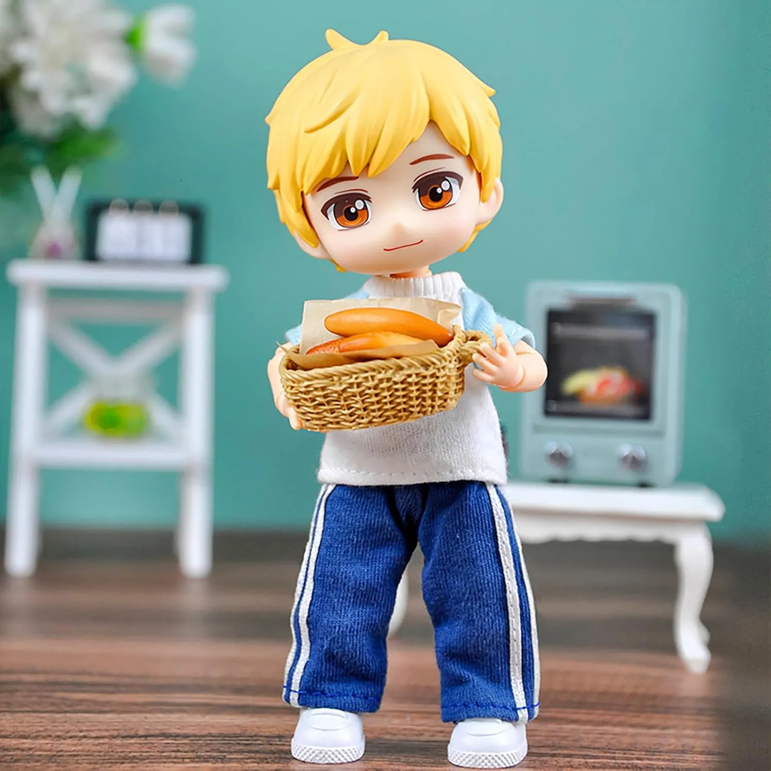 YMY Movable Joint Doll Ob11 1/12 Bjd Toys Including Gsc Doll Head Body Clothes Shoes（Yuzhi）