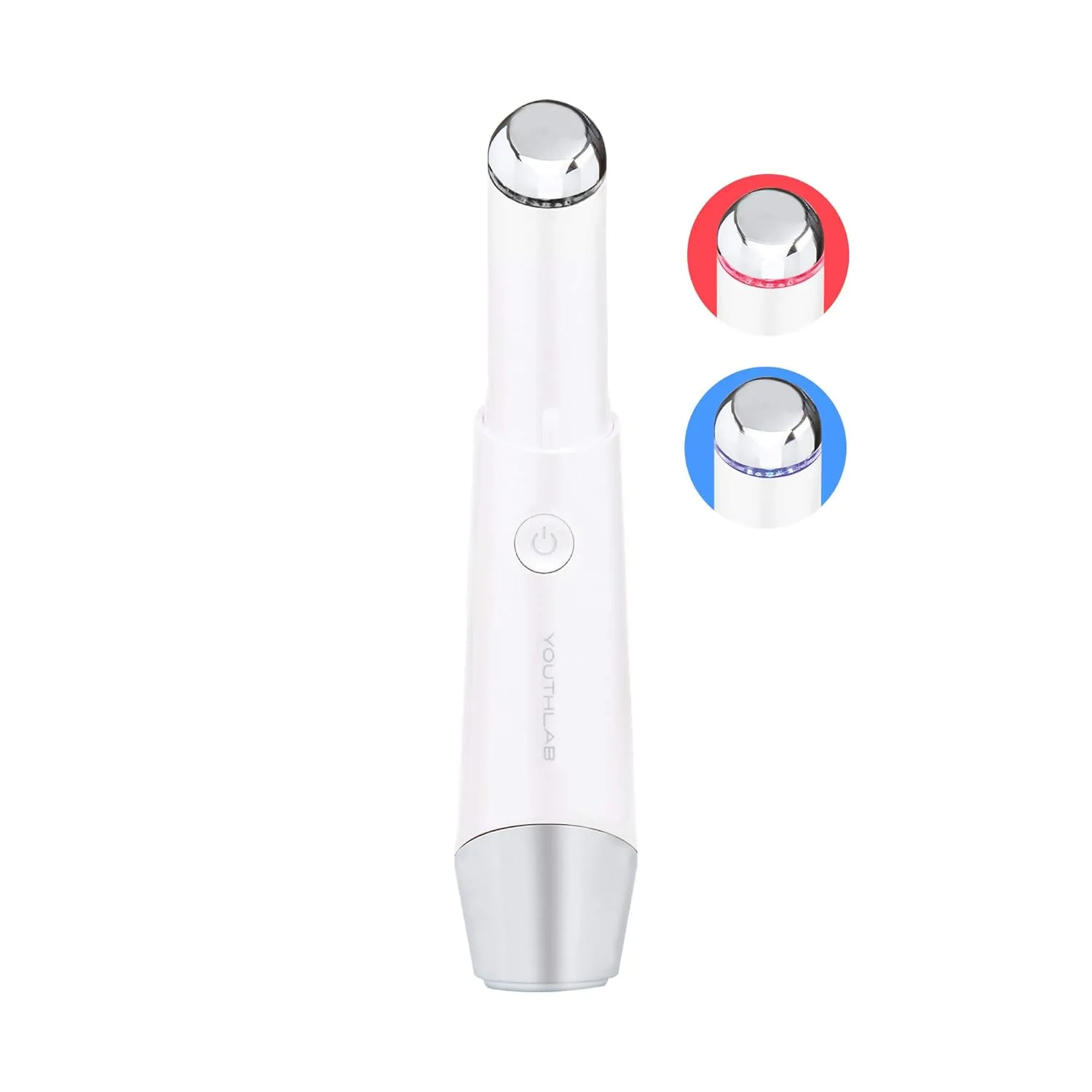 YouthLab Eye & Face Wand/Tool – Heated Vibration for Puffiness, Tired Eyes, Brighter Under Eyes, Smooth Skin, Product Absorption, Soothing for Redness-Prone Skin, Acupressure Massage