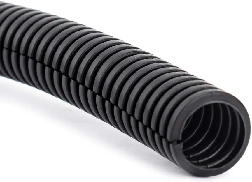 ZhiYo 10FT 3/4” Wire Loom Split Tubing Auto Wire Conduit Flexible Cover | High Temperature Heat Resistant -40F to 257F | Plastic Cover for Electrical Wires & Cables