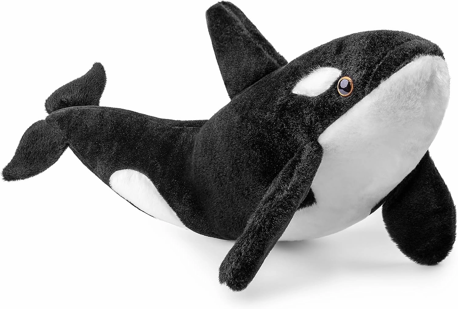 ZHONGXIN MADE Large Orca Plush Toy - Realistic Orca Stuffed Animals 29in, Soft Ocean Sea Creatures Orca Sharks Plush Toy Gift Collection for Kids