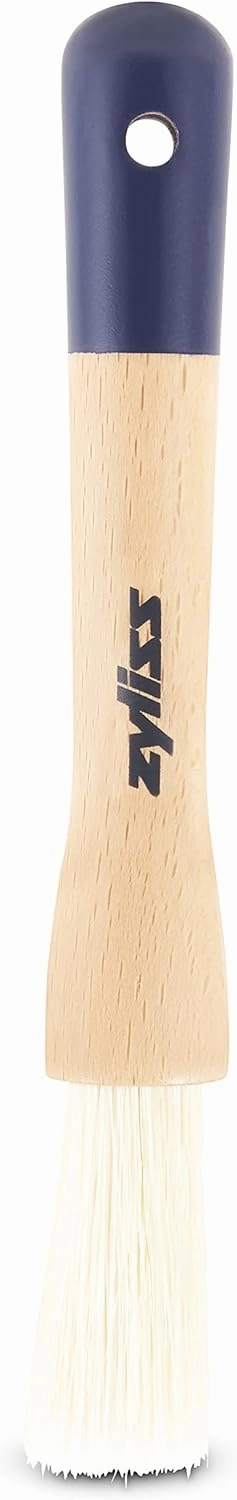 Zyliss E980214 Pastry Brush, 18cm/7in, Wooden, Brushes Glazing/Icing/Marinade/Basting, 100% Super-Soft Natural Boar Bristles